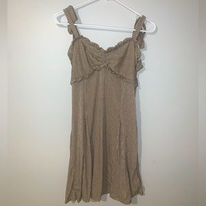 FREE PEOPLE Shimmer Dress (Size 0, Tan)
